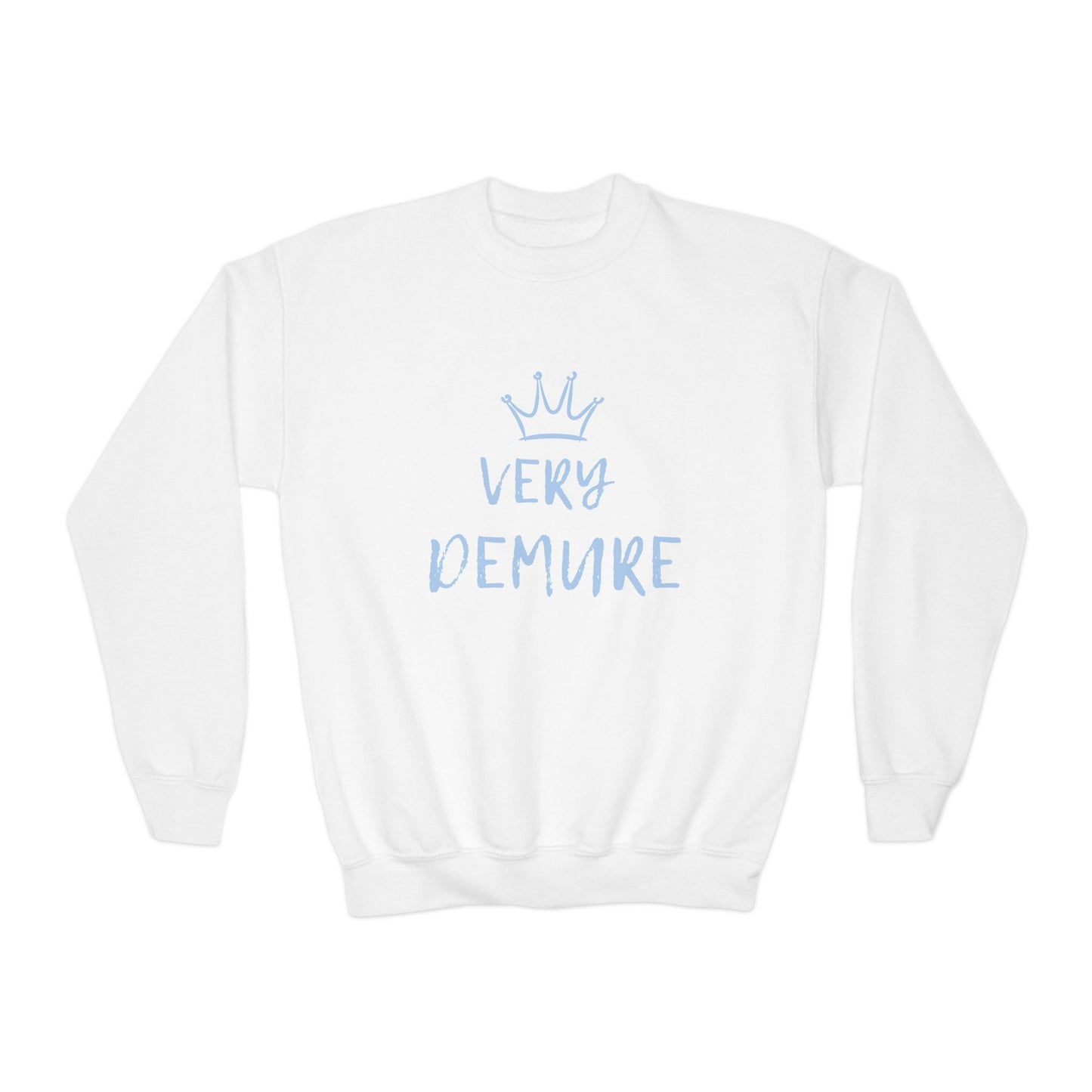 Vert Demure Girl Youth Crewneck Sweatshirt