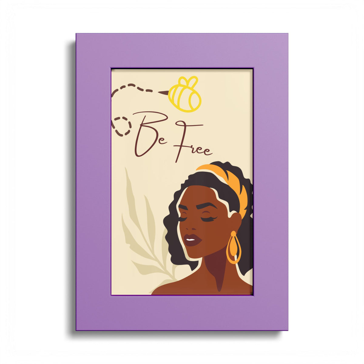 Be Free Black Woman Art Poster