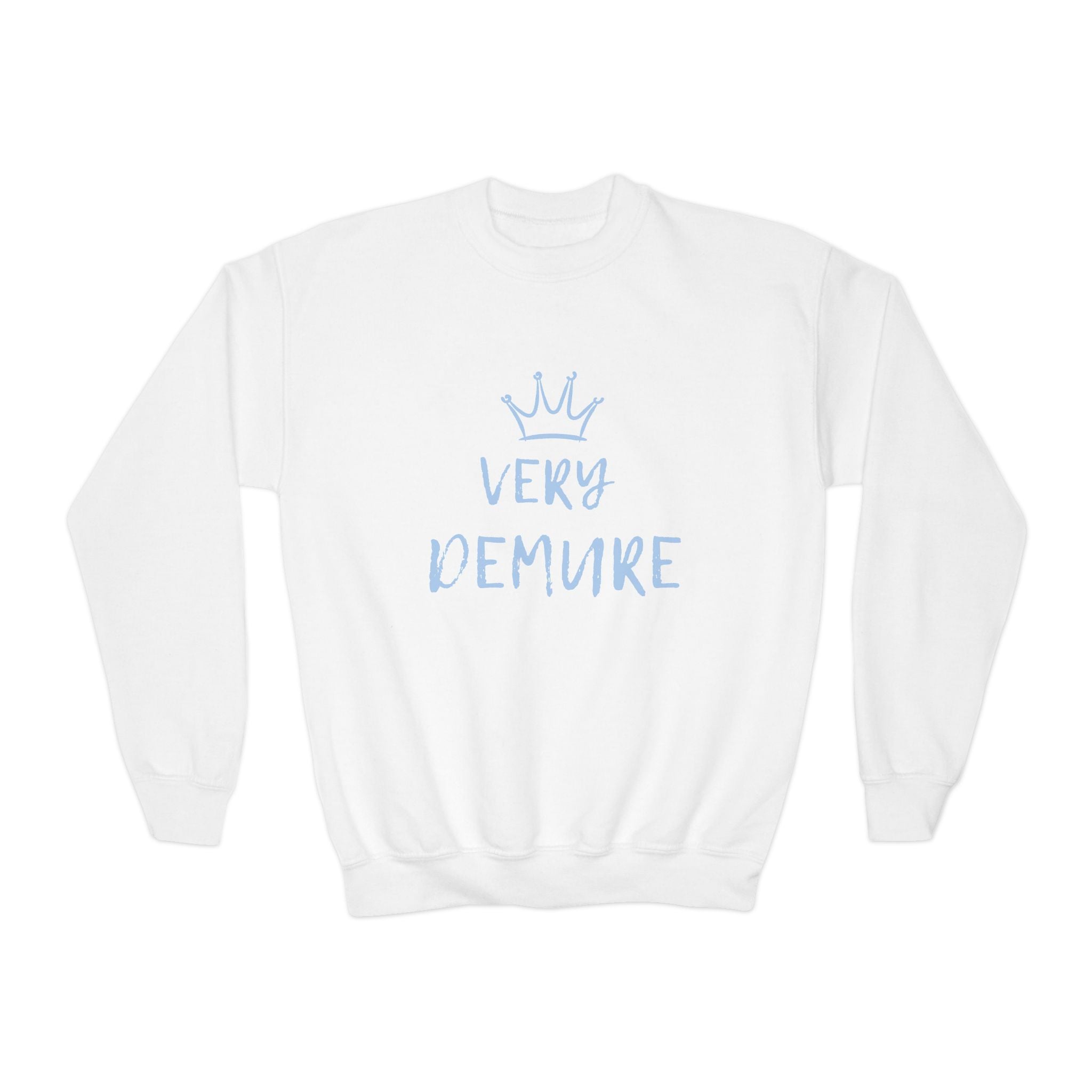 Vert Demure Girl Youth Crewneck Sweatshirt