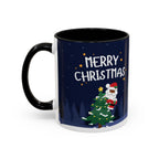 Merry Christmas Black Santa Christmas Mug