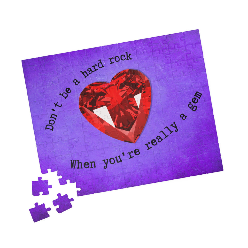 Don’t Be a Hard Rock When You’re Really a Gem Heart Puzzle
