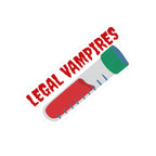 Legal Vampires Sticker — Blood Tube Vinyl Kiss-Cut Decal