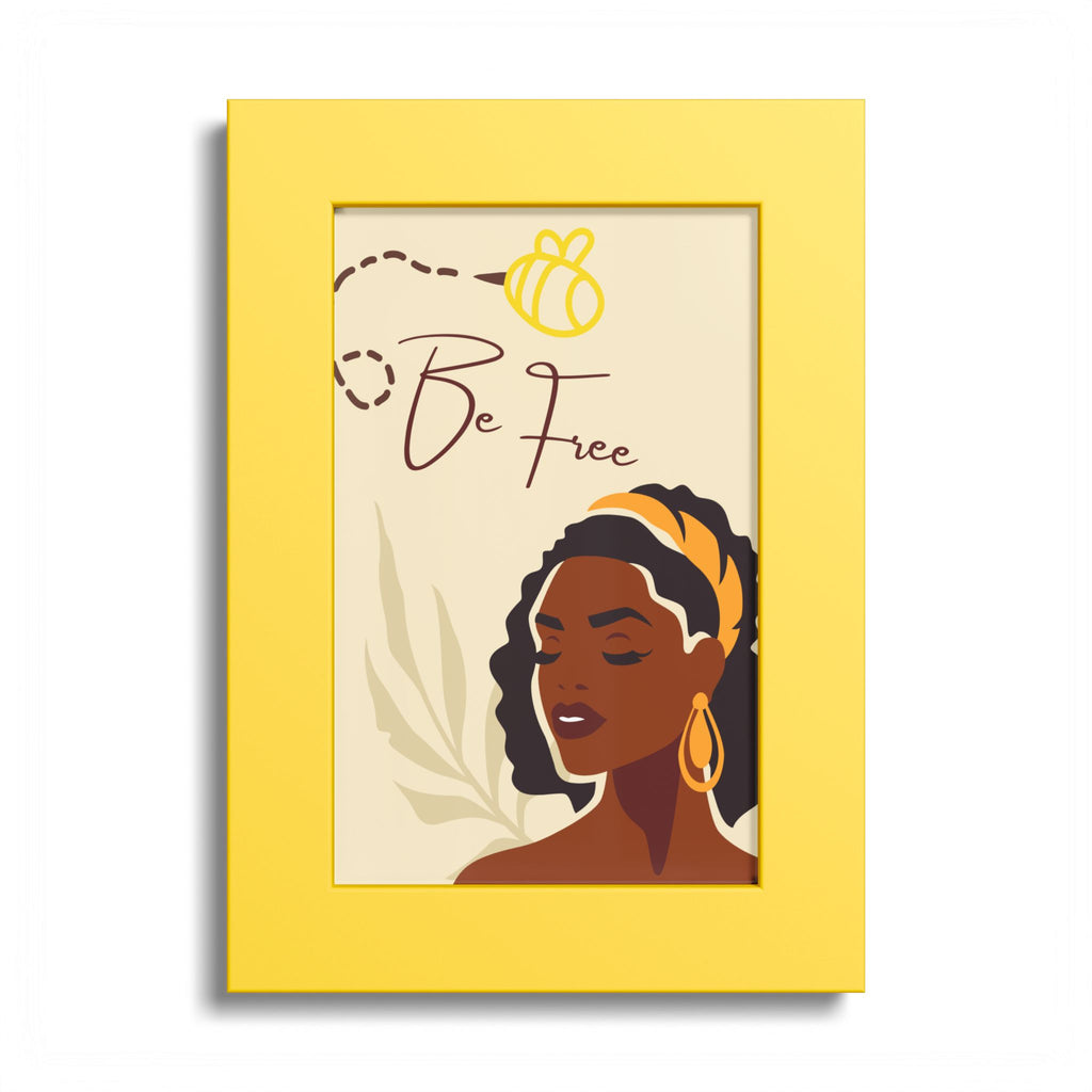 Be Free Black Woman Art Poster