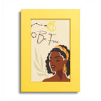 Be Free Black Woman Art Poster