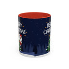 Merry Christmas Black Santa Christmas Mug