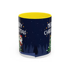 Merry Christmas Black Santa Christmas Mug