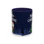 Merry Christmas Black Santa Christmas Mug