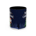 Merry Christmas Black Santa Christmas Mug