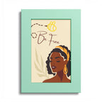 Be Free Black Woman Art Poster
