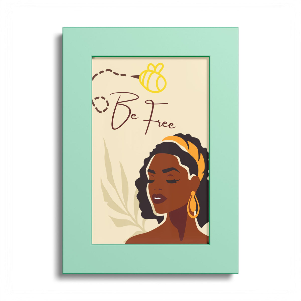 Be Free Black Woman Art Poster