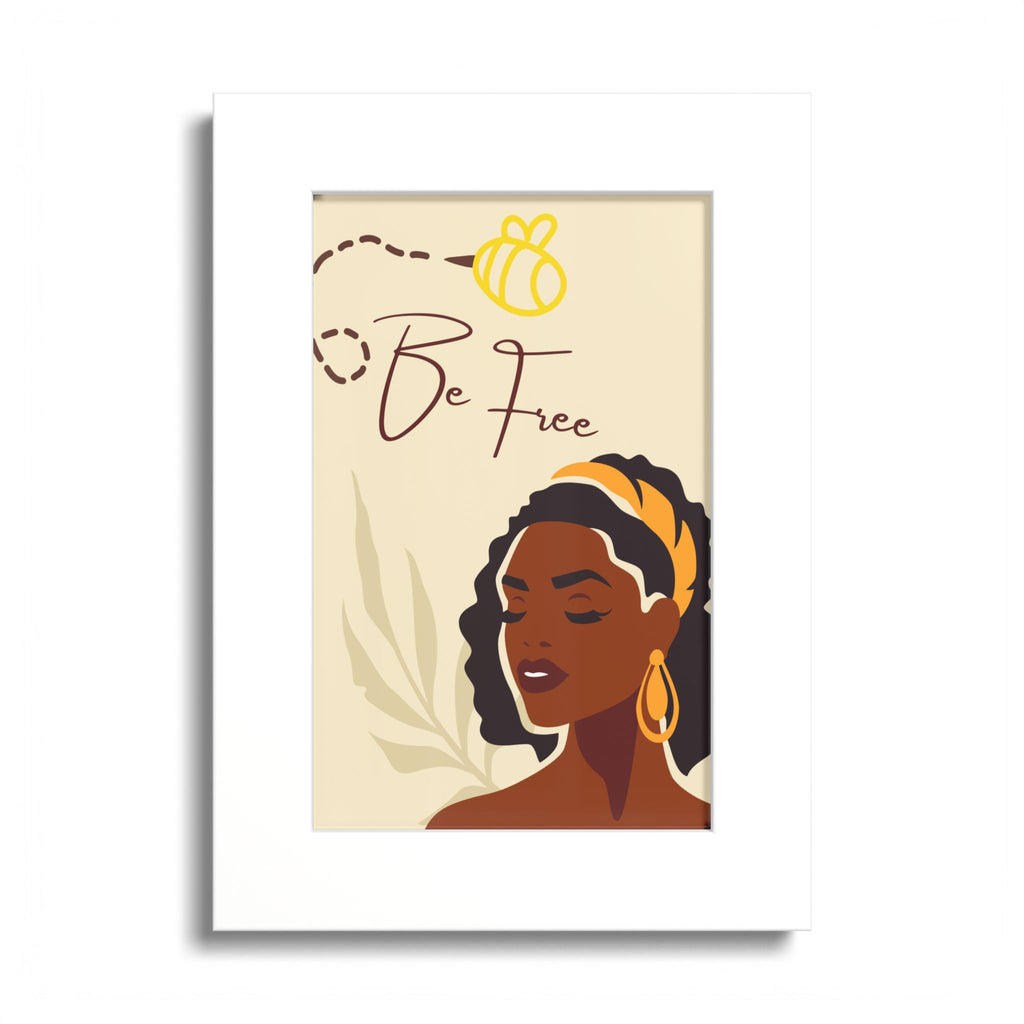Be Free Black Woman Art Poster