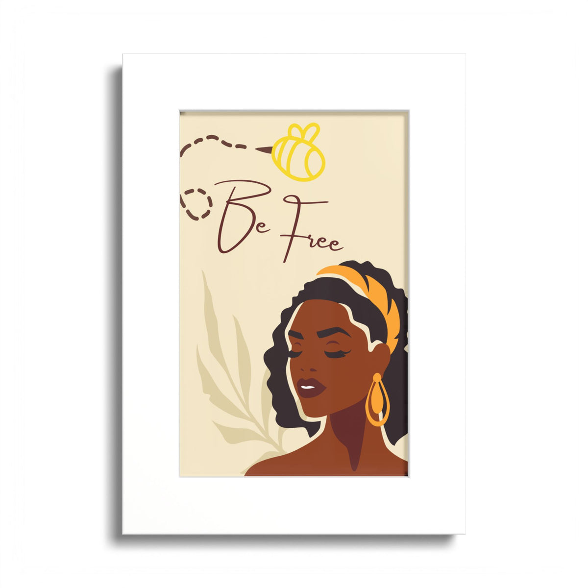 Be Free Black Woman Art Poster