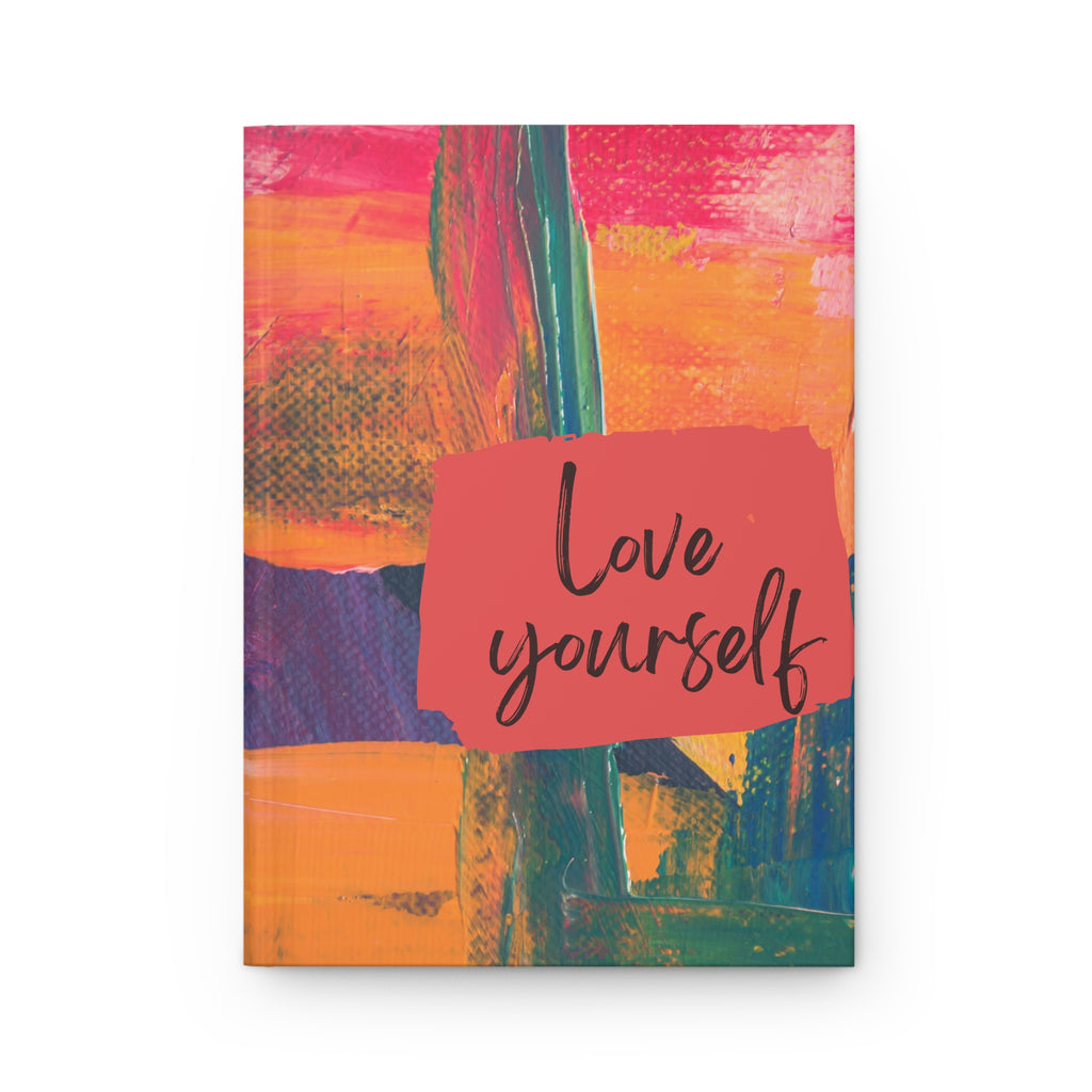 Love Yourself Abstract Art Lined Journal