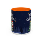 Merry Christmas Black Santa Christmas Mug