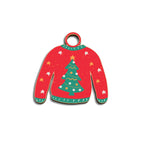 Ugly Christmas Sweater Wooden Ornament — Holiday Tree Sweater Charm