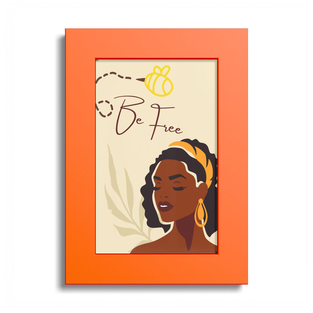 Be Free Black Woman Art Poster
