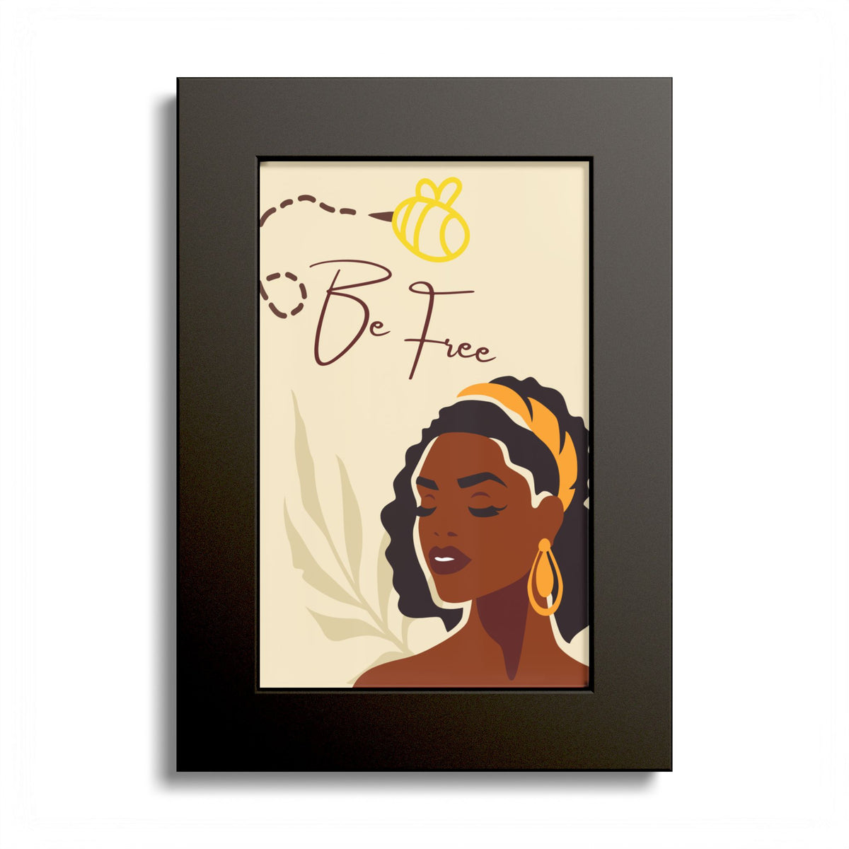 Be Free Black Woman Art Poster
