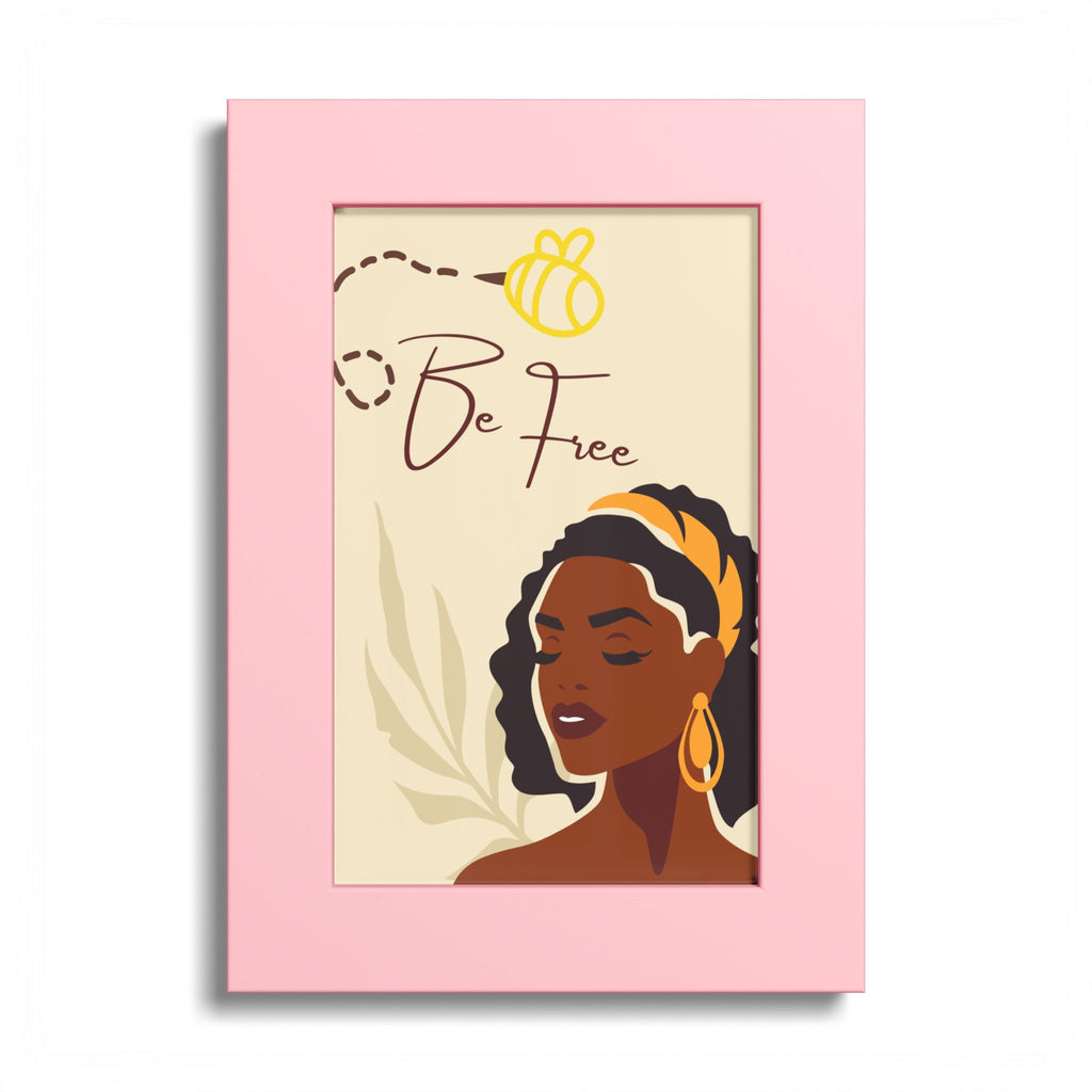 Be Free Black Woman Art Poster