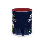 Merry Christmas Black Santa Christmas Mug