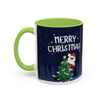 Merry Christmas Black Santa Christmas Mug